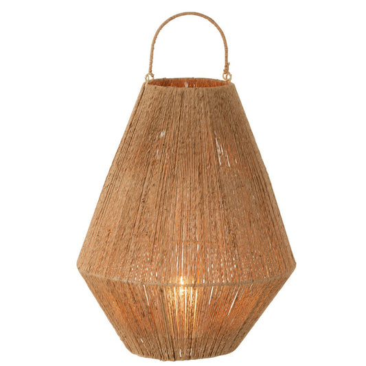 J-Line lantaarn Dantya - jute - naturel