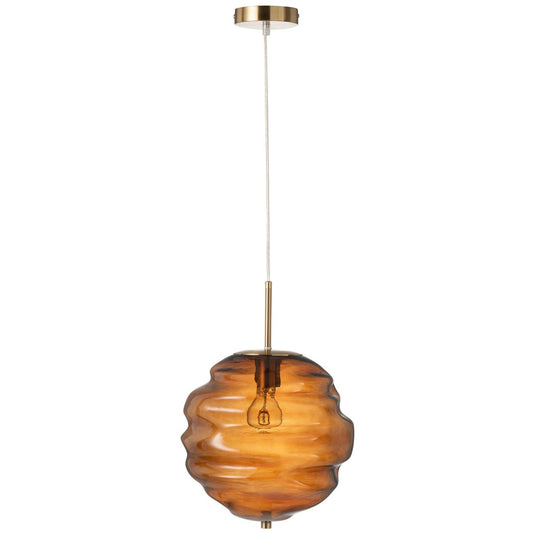 J-Line hanglamp - glas - bruin