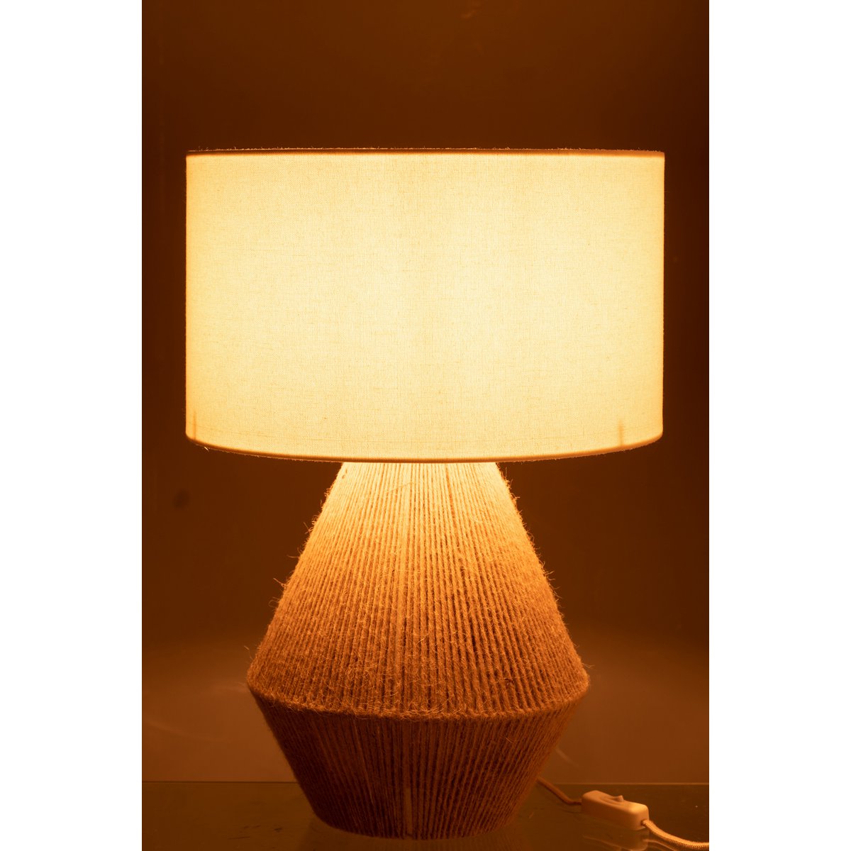 J-Line Tafellamp String Jute Naturel