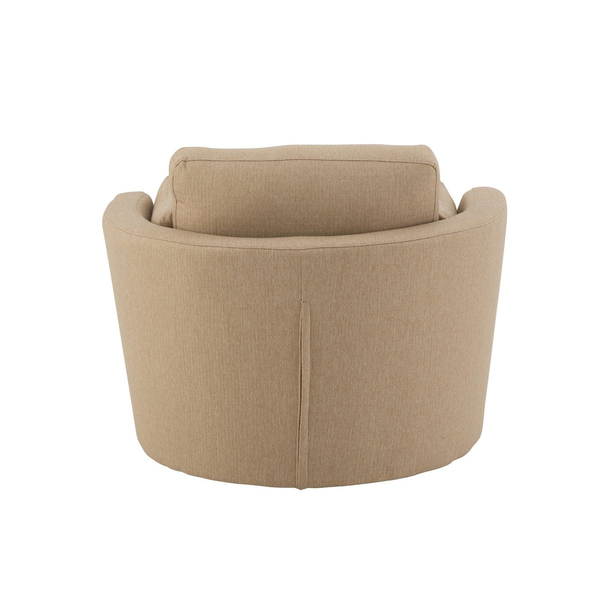 J-Line Loungestoel Swiv Hout/Textiel Beige