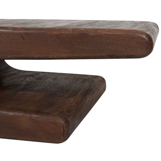 Salontafel Maan – Espresso Mangohout – 110 x 60 cm