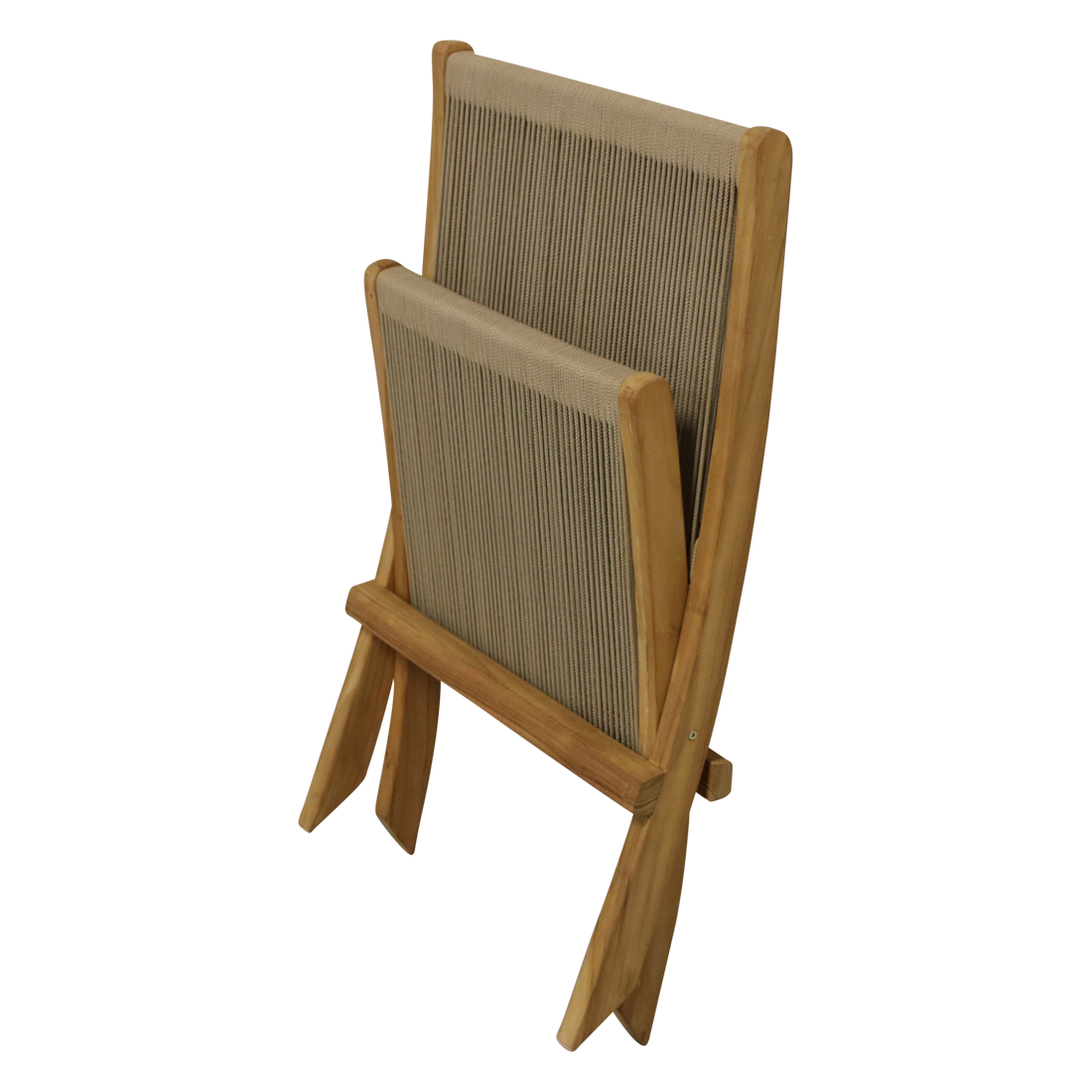 Rope opvouwbare loungestoel naturel
