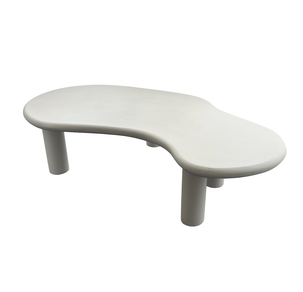 Salontafel microcement white river