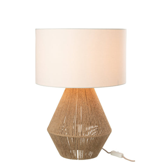 J-Line Tafellamp String Jute Naturel