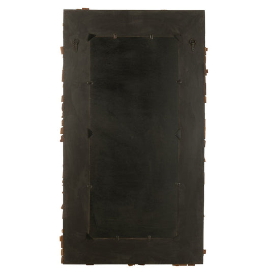 J-Line spiegel Syma - hout/glas - naturel - large - 100 x 180 cm