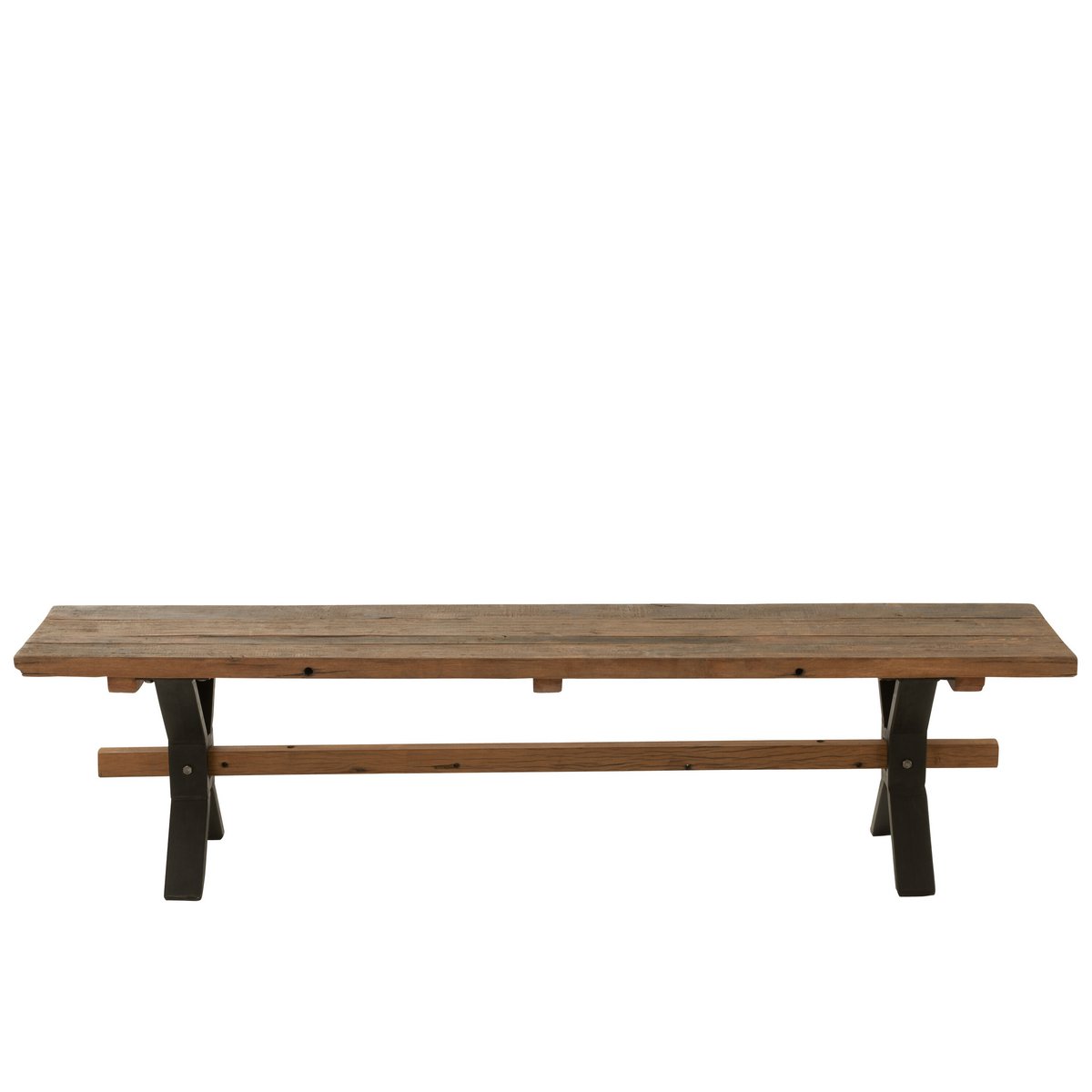 J-Line Verouderd bank - hout - bruin