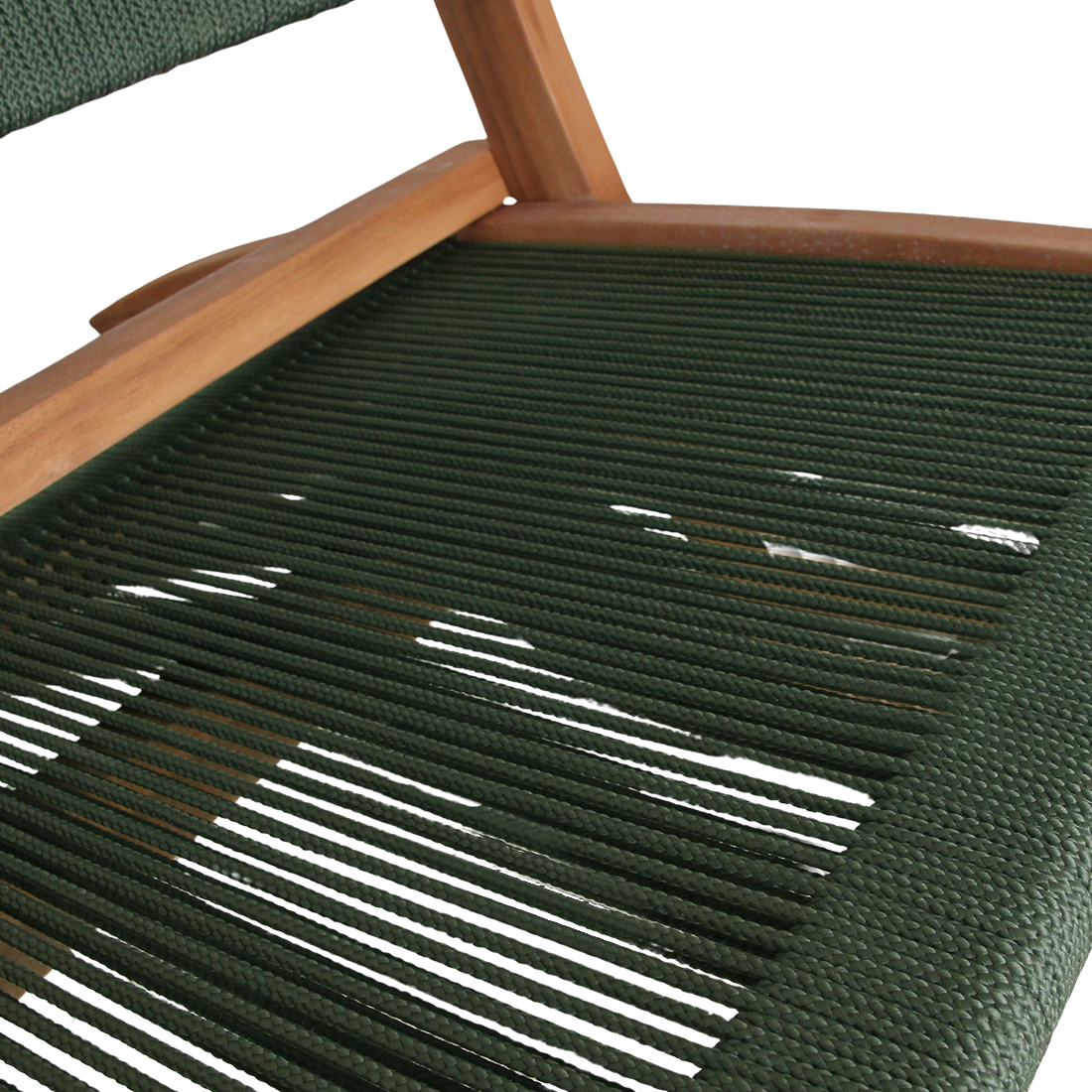Rope opvouwbare loungestoel groen