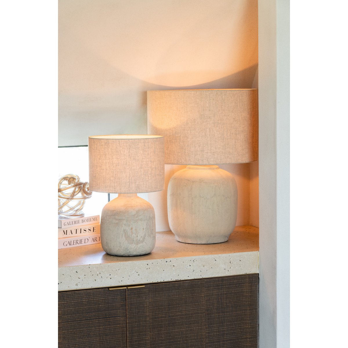 J-line lamp mia terracotta klein