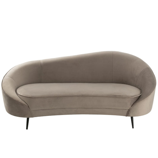 J-Line sofa Elisabeth - textiel - zilver