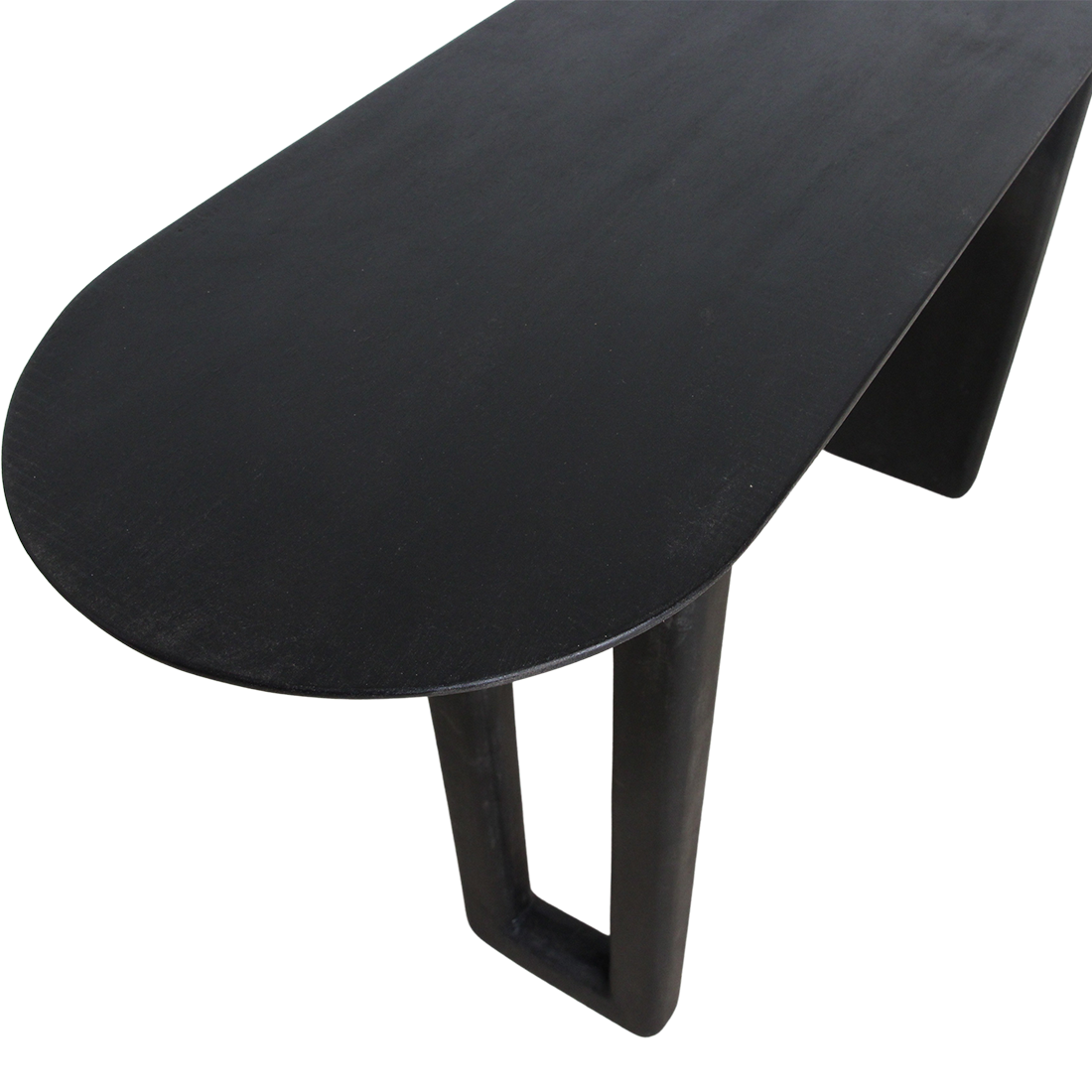 Bullnose consoletafel zwart