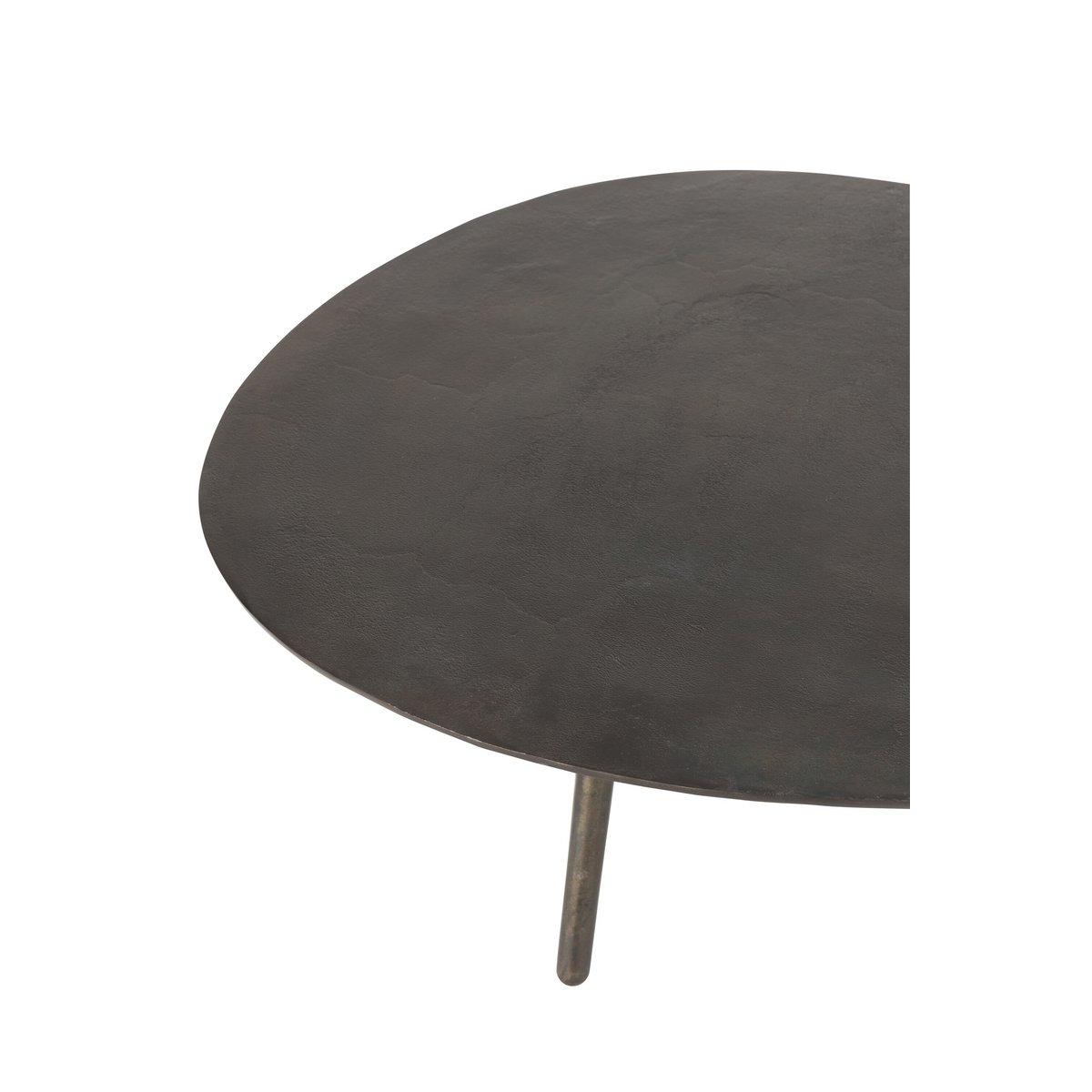 J-Line Salontafel Druppel Aluminium/Ijzer Zwart Large - 119 x 71.5 x 36 cm