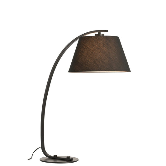 J-Line tafellamp Boog - metaal - zwart