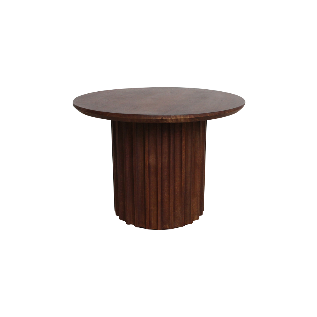 Bullnose bijzettafel bruin 55 cm