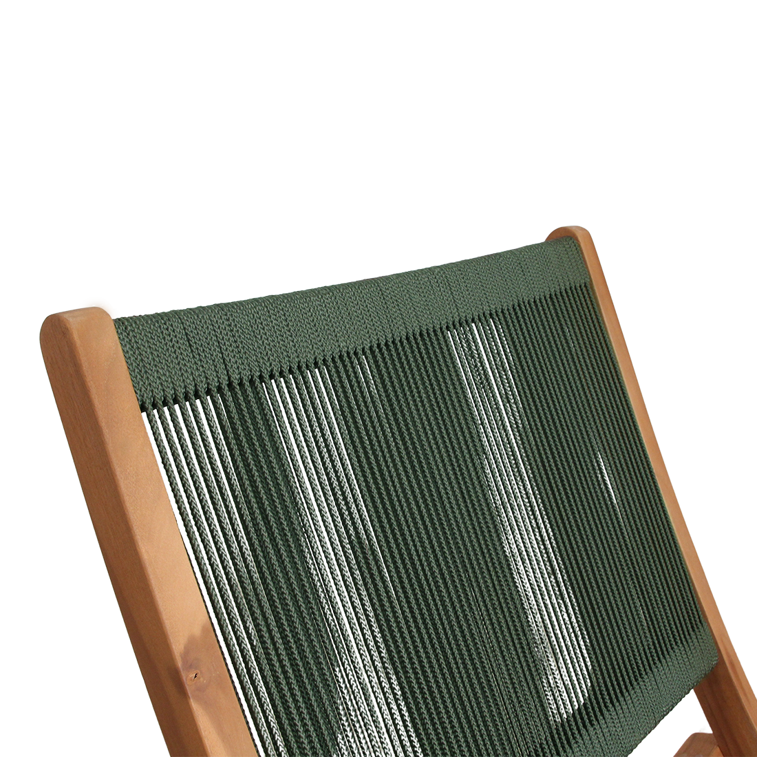 Rope opvouwbare loungestoel groen