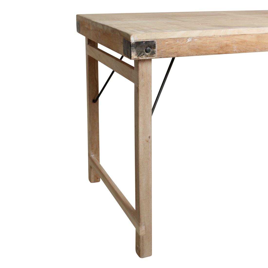Limewash eettafel inklapbaar