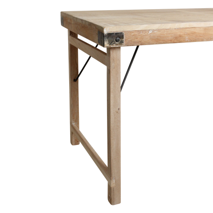 Limewash eettafel inklapbaar