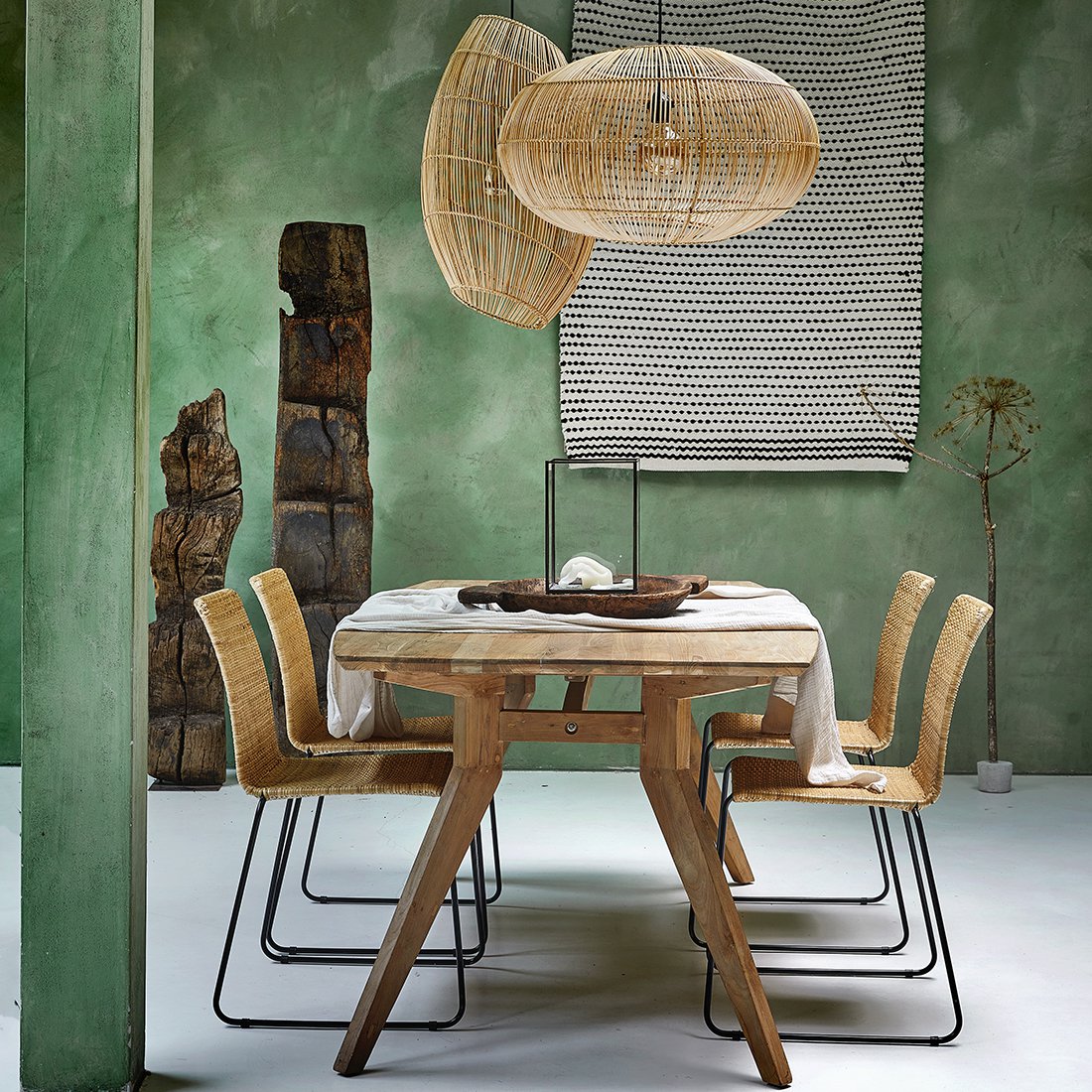 Studio teakhouten eettafel
