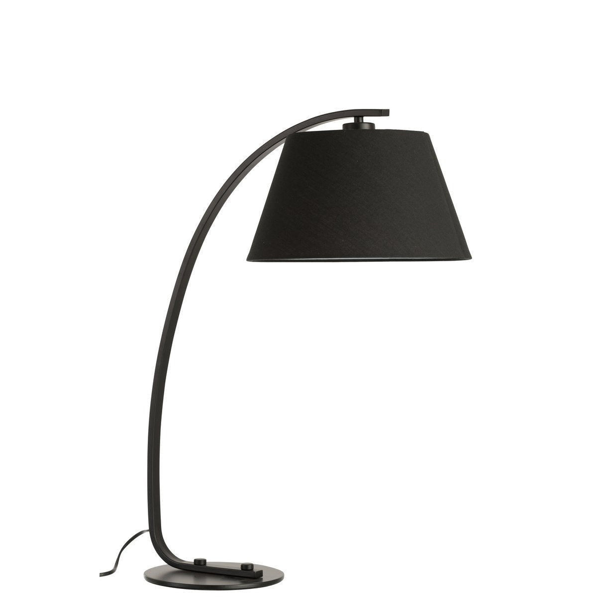 J-Line tafellamp Boog - metaal - zwart