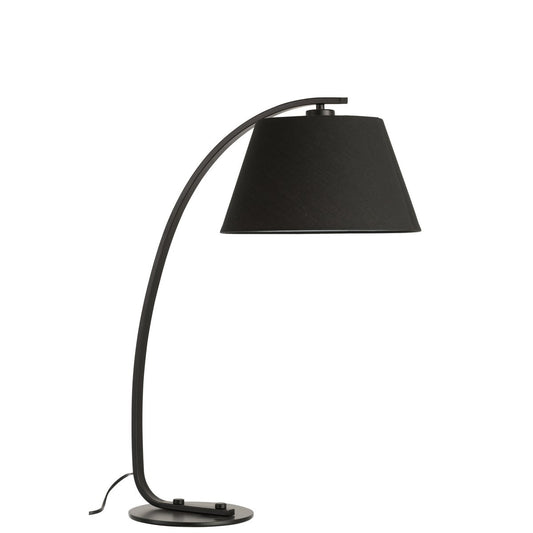 J-Line tafellamp Boog - metaal - zwart