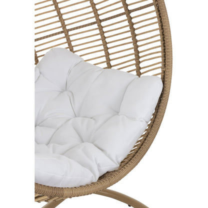 J-Line hangstoel Rond - staal - naturel