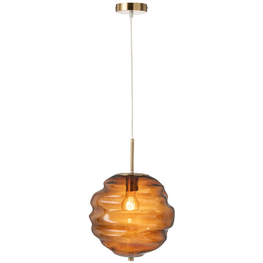 J-Line hanglamp - glas - bruin