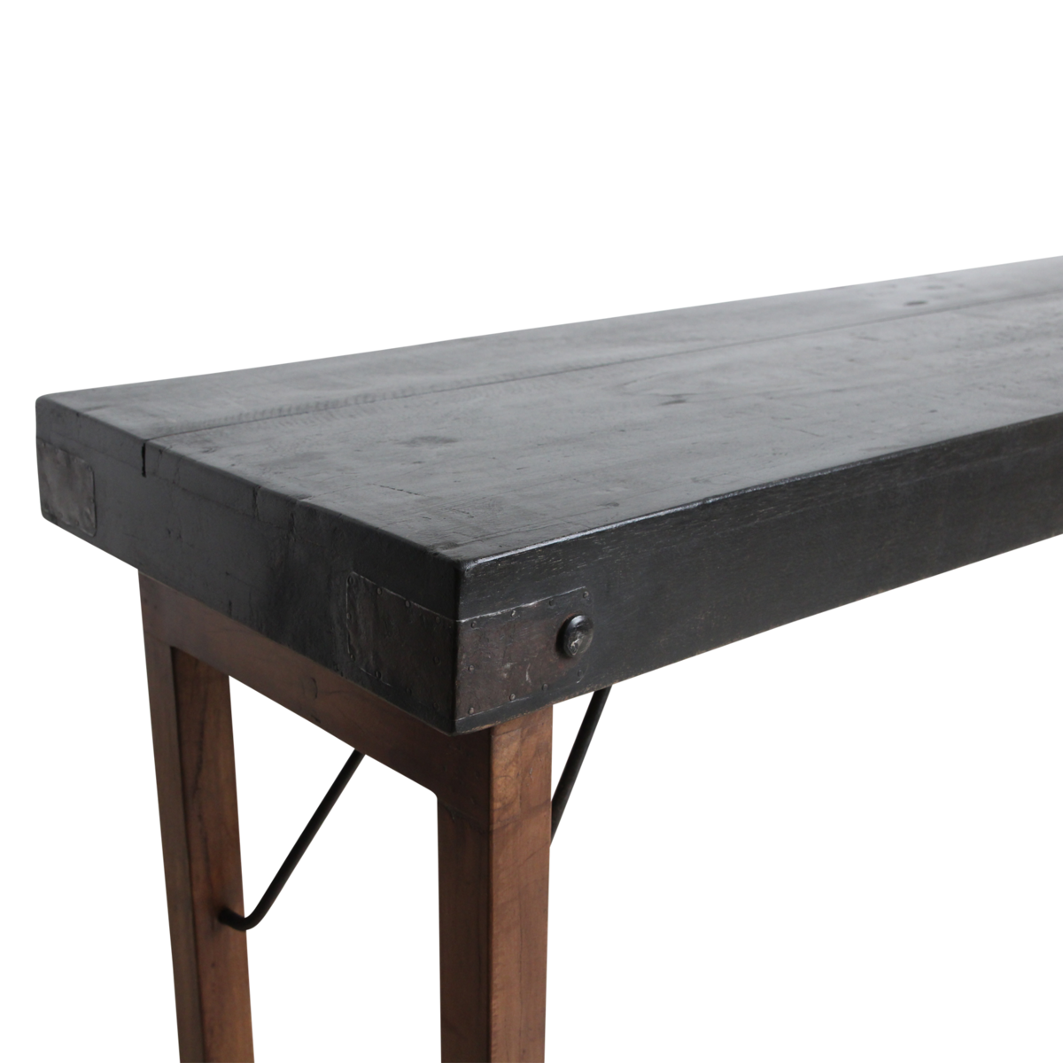 Console tafel zwart opklapbaar