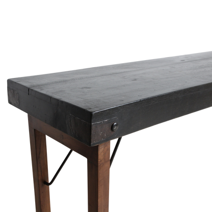 Console tafel zwart opklapbaar