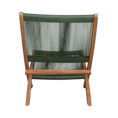 Rope opvouwbare loungestoel groen