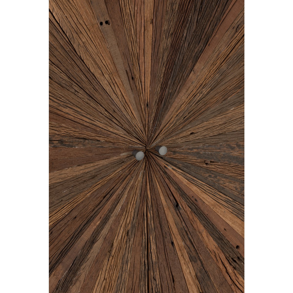 J-Line Barkast Shanil 2 Deuren Hout/Ijzer Naturel/Grijs