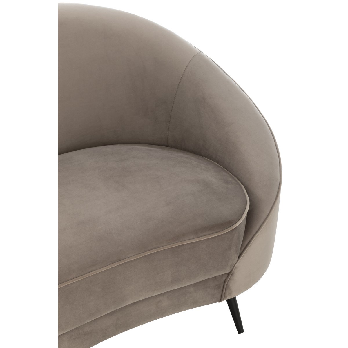 J-Line sofa Elisabeth - textiel - zilver