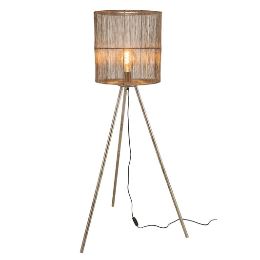 J-Line vloerlamp Antiek - metaal - bruin - large