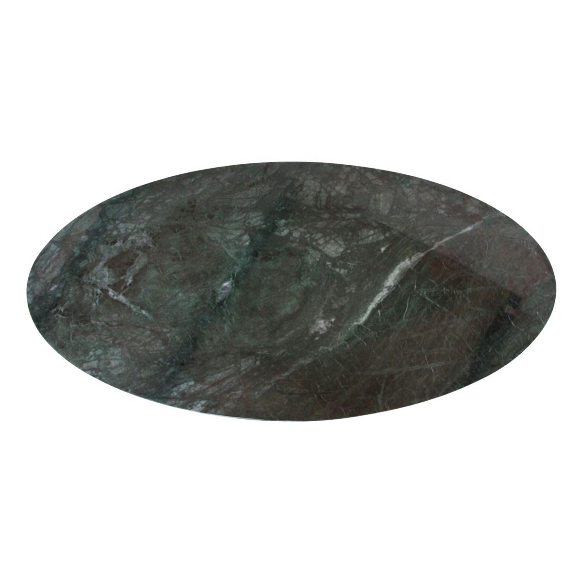 Ovale marmeren salontafel - Groen - 120x60x38 cm