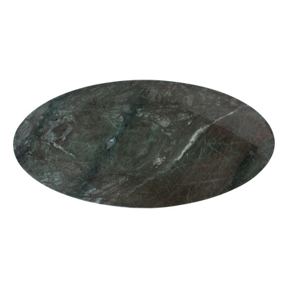 Ovale marmeren salontafel - Groen - 120x60x38 cm