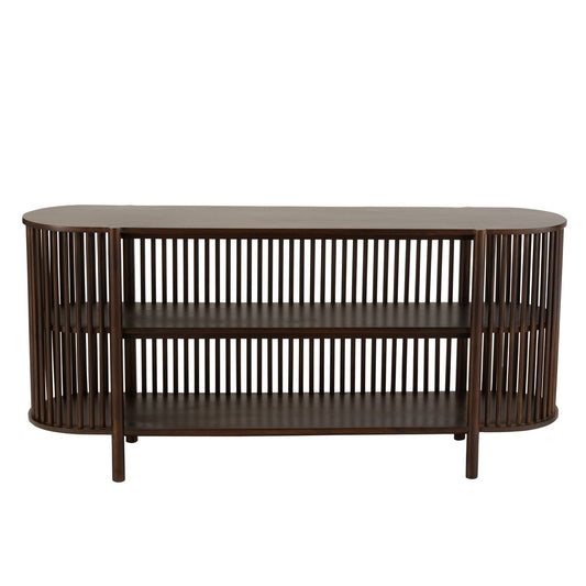 J-Line Console 2 Planken Conie Mango Hout Donker Bruin