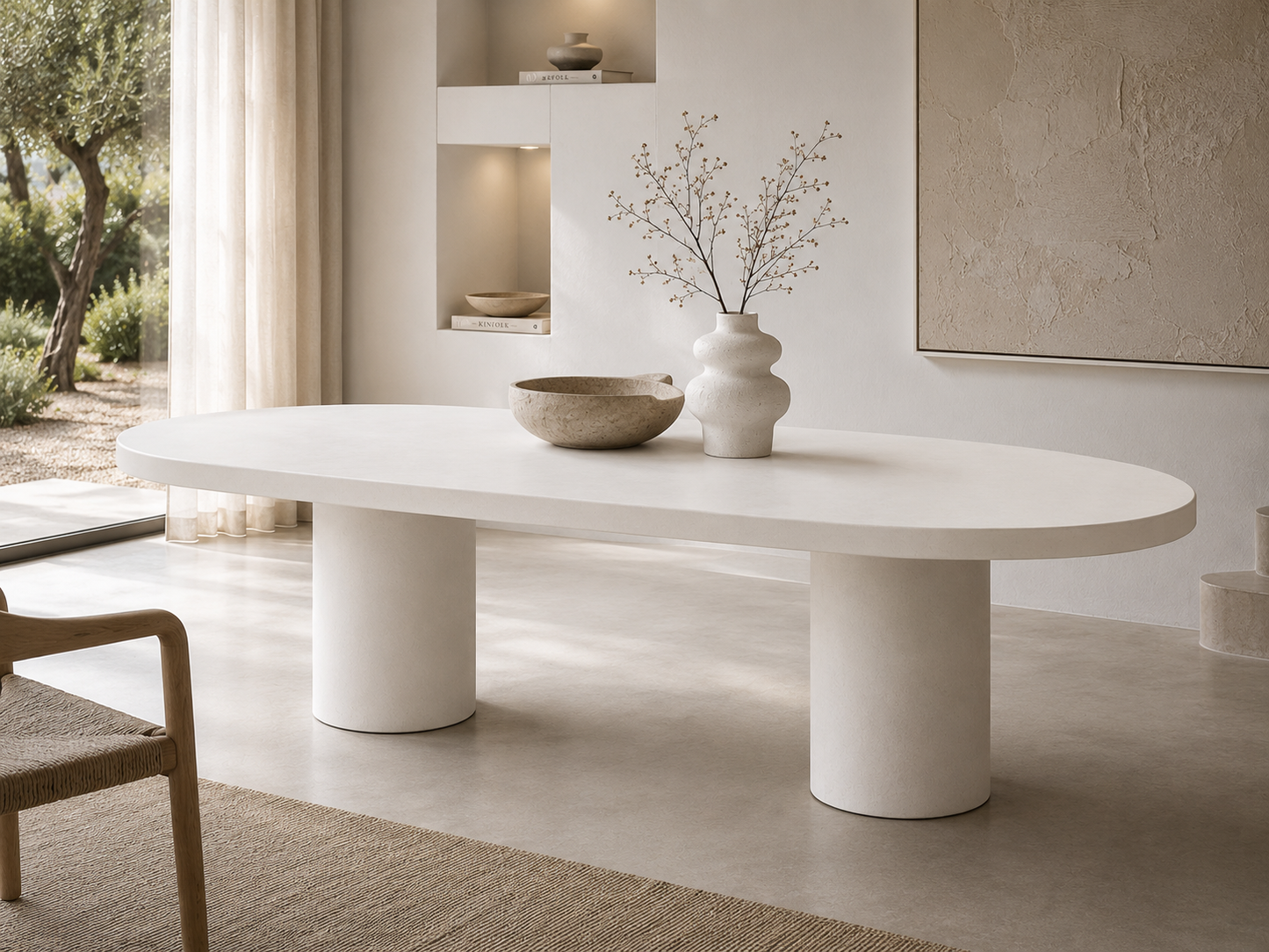 Brute Dining Table Oval (Two-Piece leg)