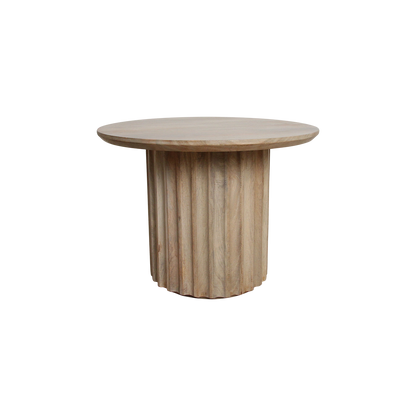 Bullnose bijzettafel naturel 55 cm