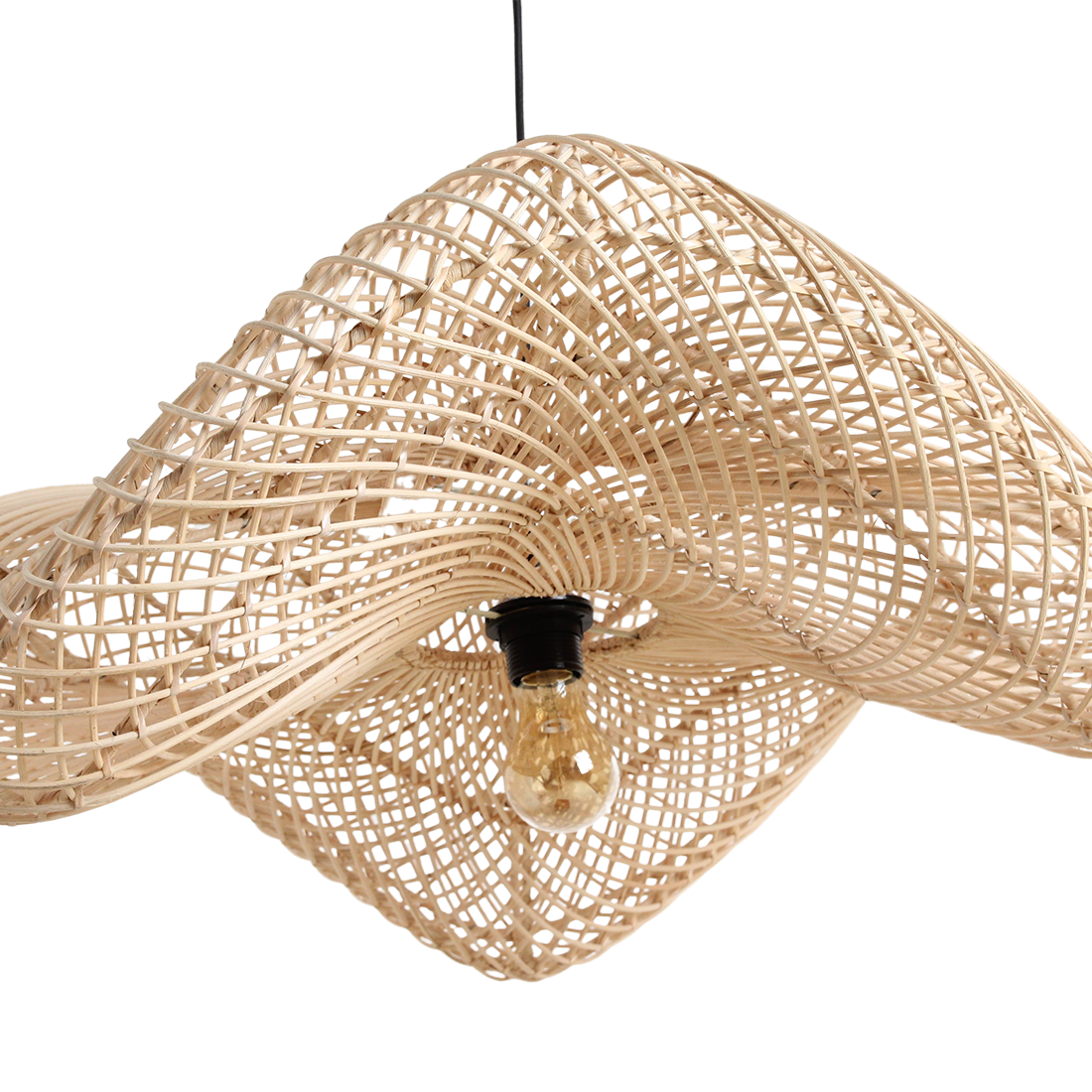 Wave hanglamp naturel large