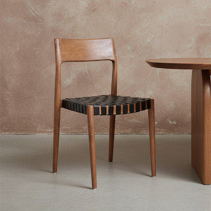 Freya eetkamerstoel zwart leer