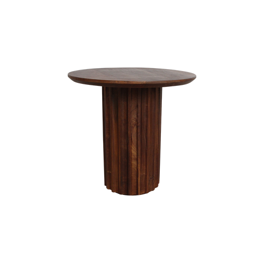 Bullnose bijzettafel bruin 50 cm