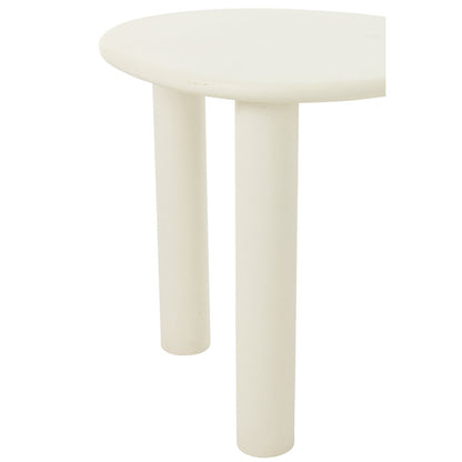 J-Line Bijzettafel Bali Mdf/Pvc Wit Small