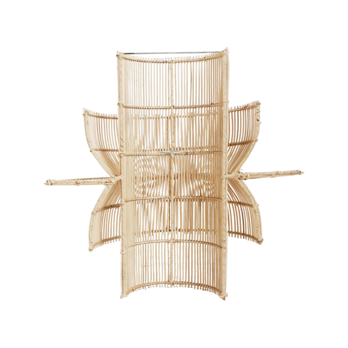 Saturn rotan wandlamp