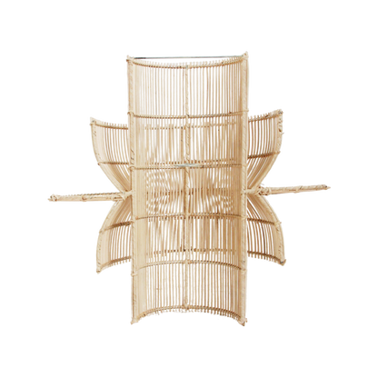 Saturn rotan wandlamp