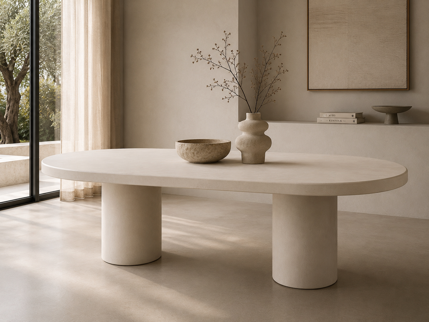 Brute Dining Table Oval (Two-Piece leg)