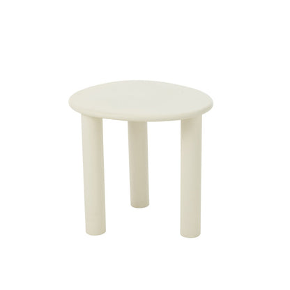 J-Line Bijzettafel Bali Mdf/Pvc Wit Small