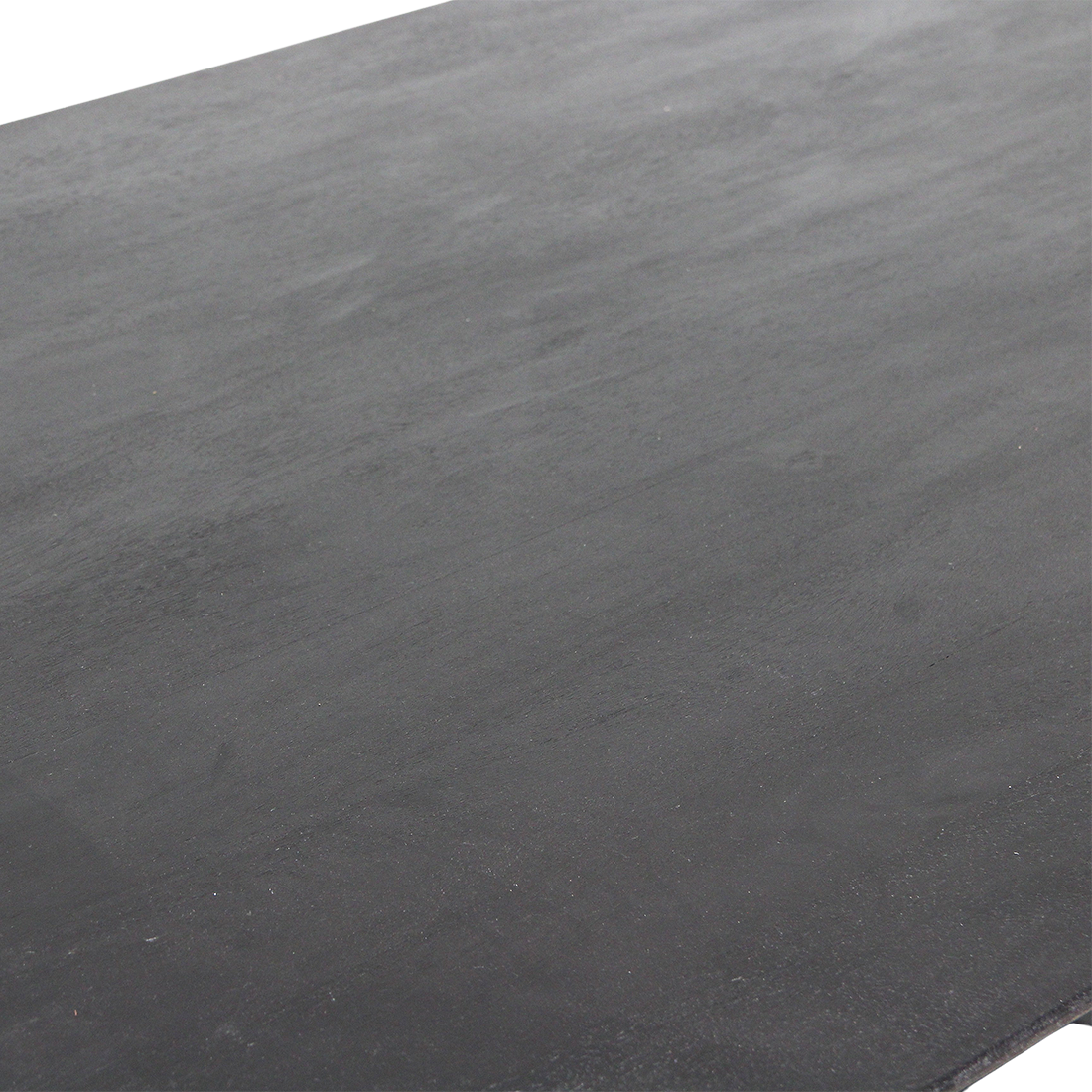 Bullnose eettafel zwart gesloten onderstel