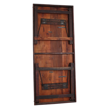 Eettafel bruin opklapbaar XL