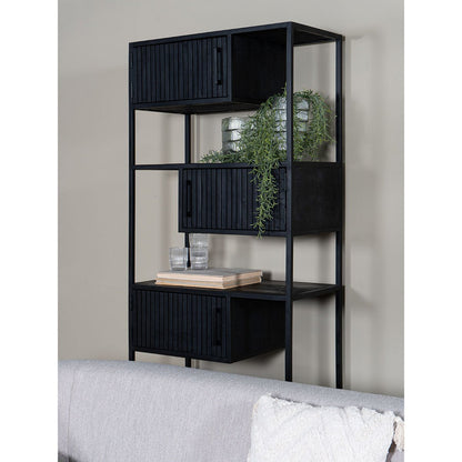 Kast Loek 210 x 80 cm – Zwart Mangohout