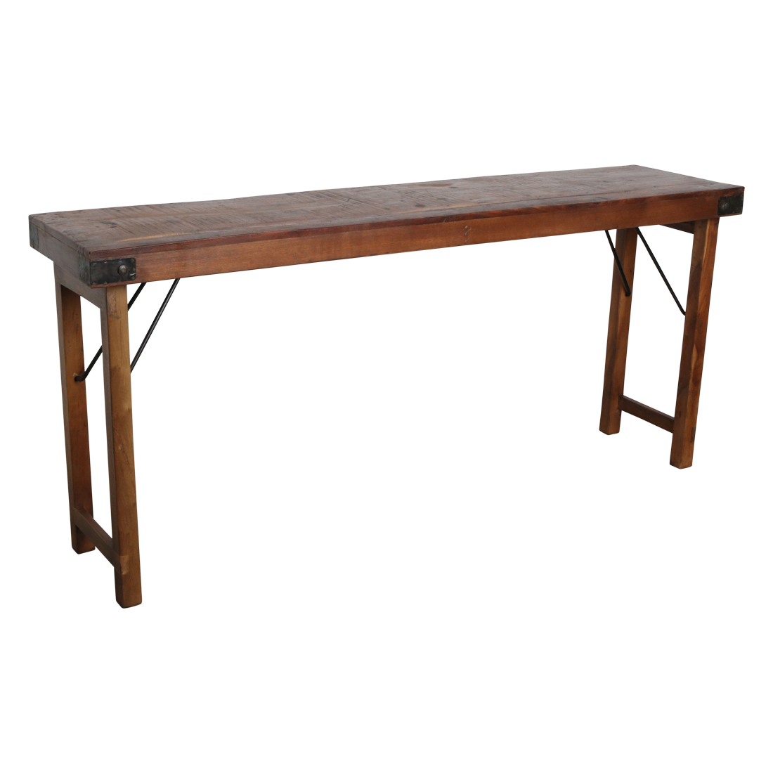 Console tafel opklapbaar bruin