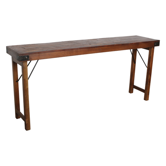 Console tafel opklapbaar bruin