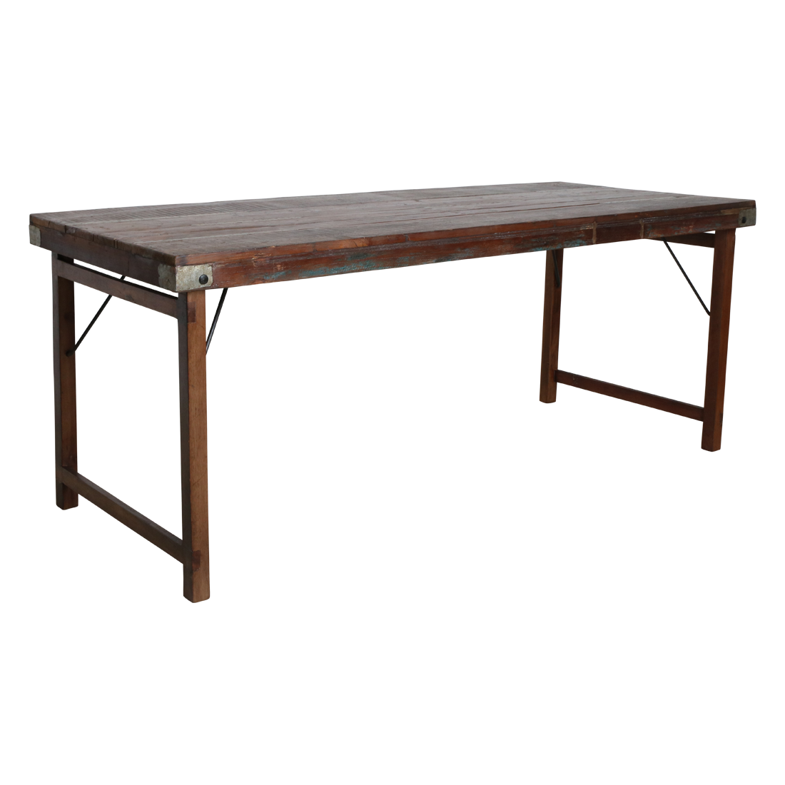 Eettafel bruin opklapbaar XL
